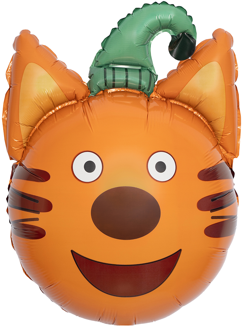 Шар (21''/53 см) Фигура, Голова, Три Кота, Компот, 1 шт.