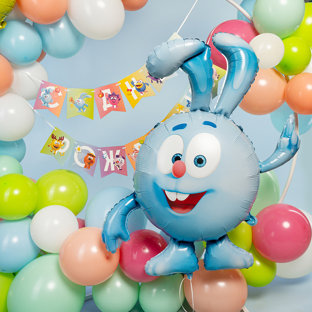 Шар (44''/112 см) Фигура, Смешарики, Крош, 1 шт. в уп.