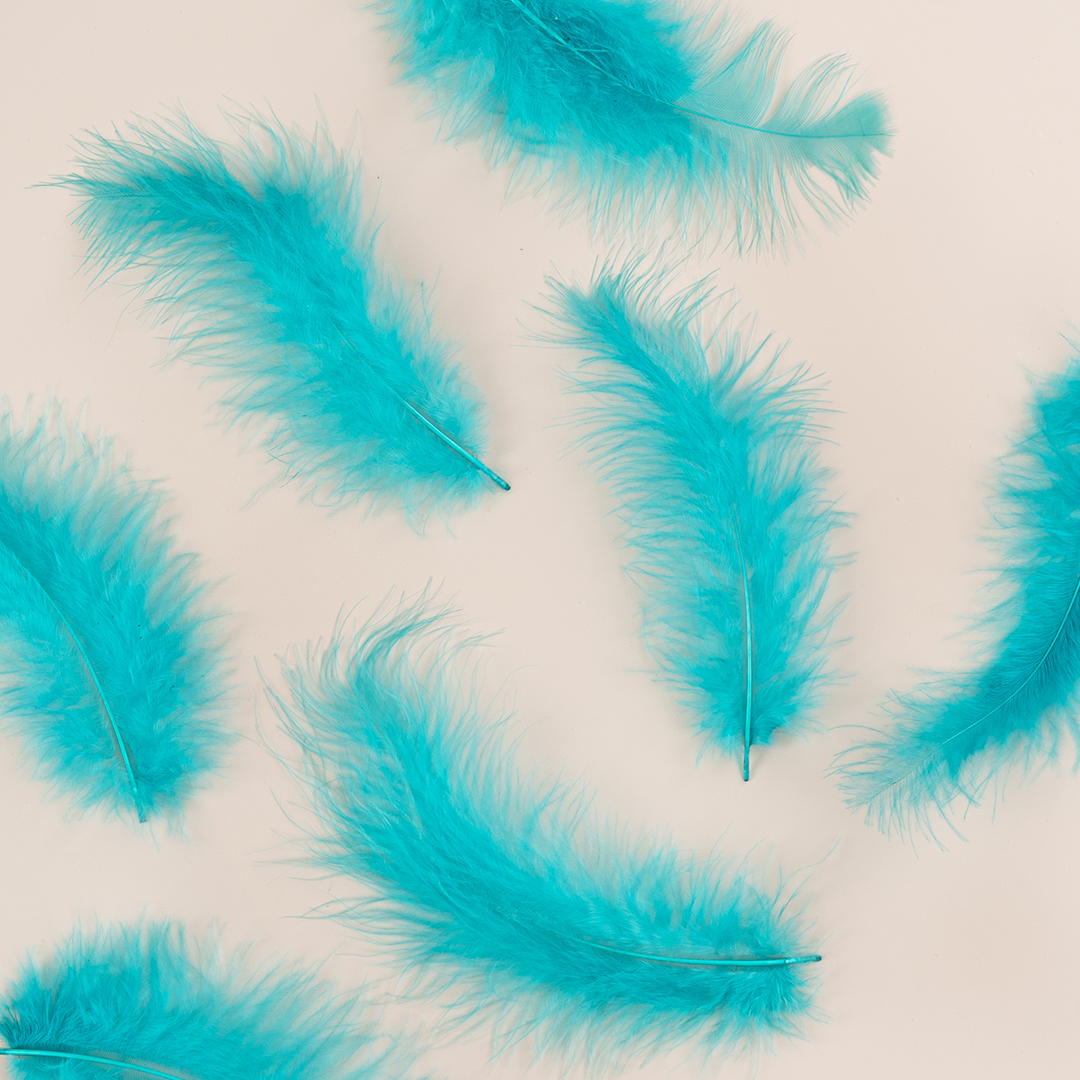 Перья, Премиум, Тиффани, 12-15 см, 30 шт.