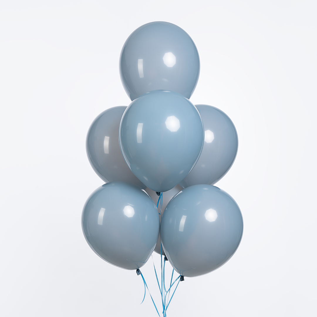 Шар (12''/30 см), Голубой туман, пастель ретро, 100 шт.