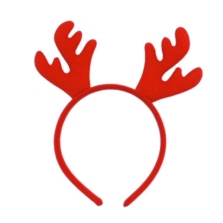 Ободок, Оленьи рожки, Красный, 1 шт. 