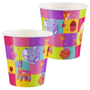 Стаканы (250 мл) Яркий праздник, 6 шт.