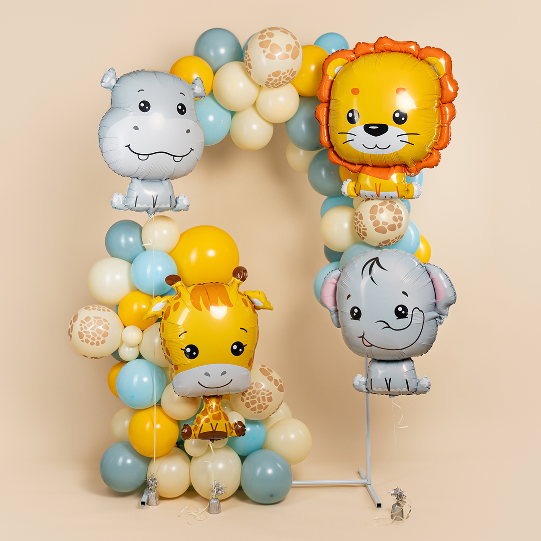 Шар (35''/89 см) Фигура, Жирафик, 1 шт. в уп.