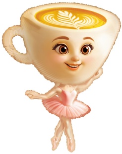 Шар (36''/91 см) Фигура, Балерина, 1 шт.