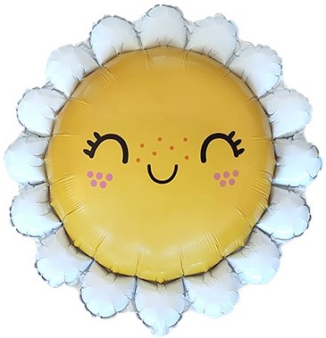 Шар (30''/76 см) Фигура, Ромашка, 1 шт.