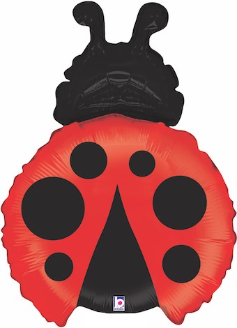 Шар (14''/36 см) Мини-фигура, Божья коровка, 1 шт.