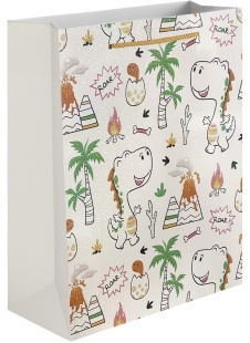 Пакет подарочный, 210гр, Детский микс, Дизайн №2, Голография, 32*26*10 см, 1 шт.