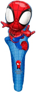 Шар ручной, с клапаном (24''/61 см) Фигура, Человек Паук, 5 шт. в уп.