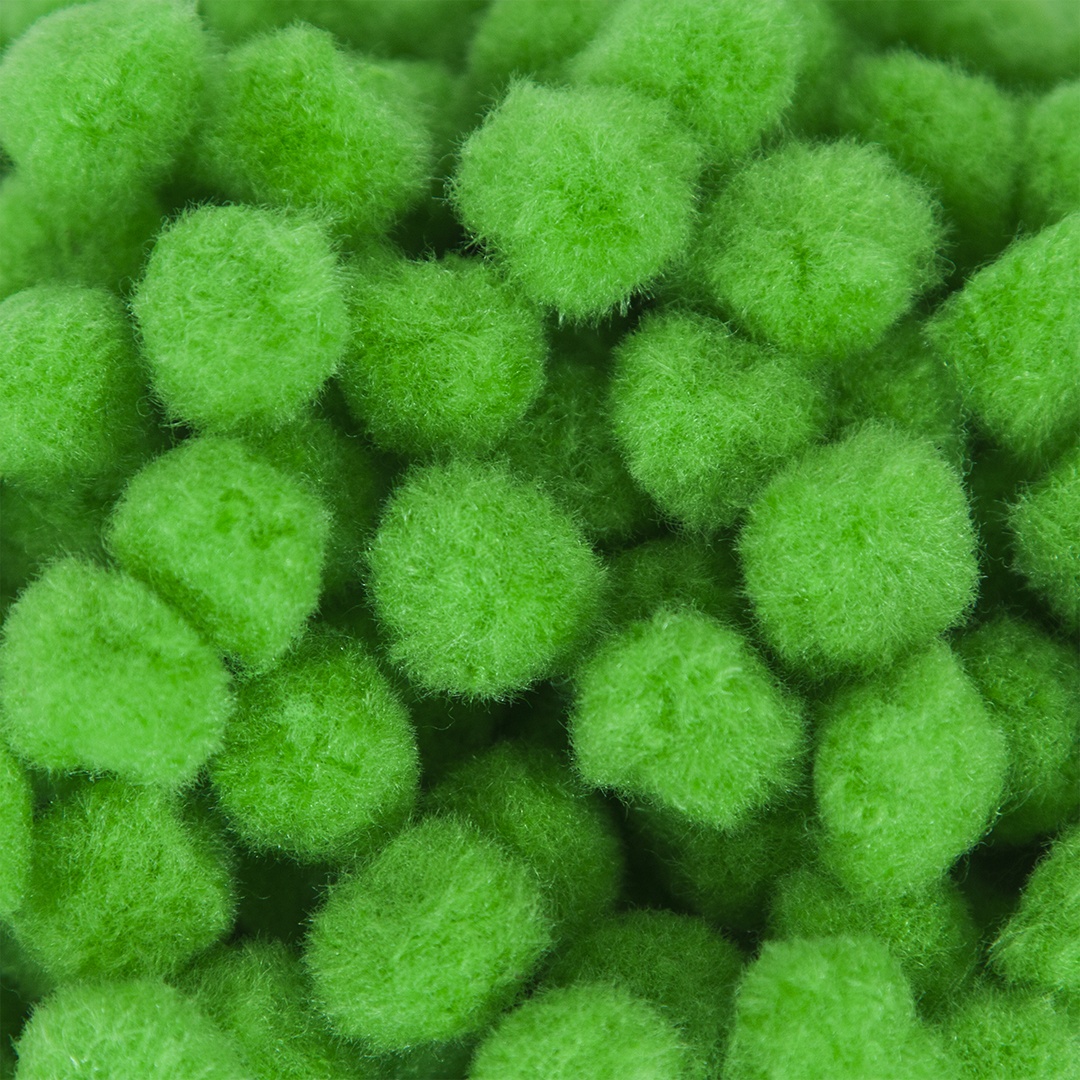 Декоративное украшение Помпончики, 1,5 см. Салатовый, 200 шт.