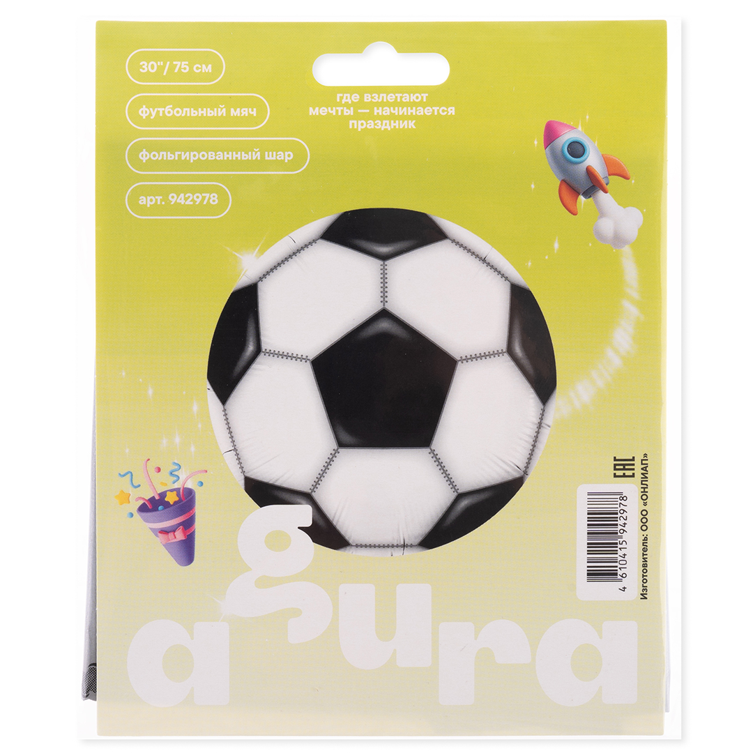 Шар (30''/76 см) Круг, Футбольный мяч, 1 шт. в уп.