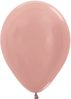 Шар (12''/30 см) Розовое золото (568), металлик, 12 шт.