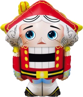 Шар (26''/66 см) Фигура, Щелкунчик, 1 шт. в уп.