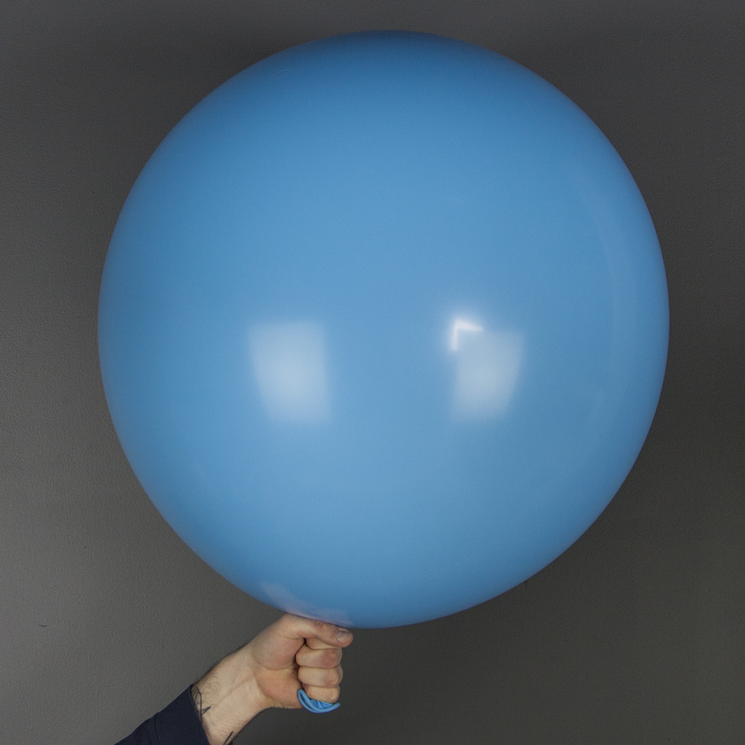 Шар (36''/91 см) Голубой, пастель, 1 шт.