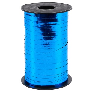 Лента полипропиленовая (0,5 см*250 м) Синий, Металлик, 1 шт.
