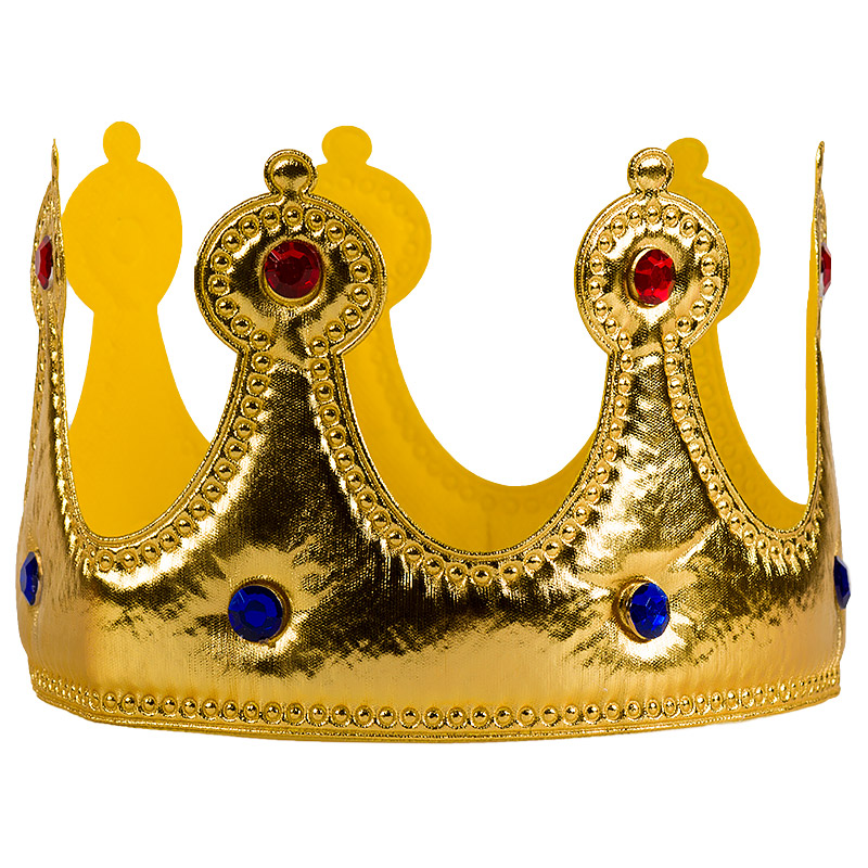 Корона тканевая, Милорд, Золото, 1 шт. 