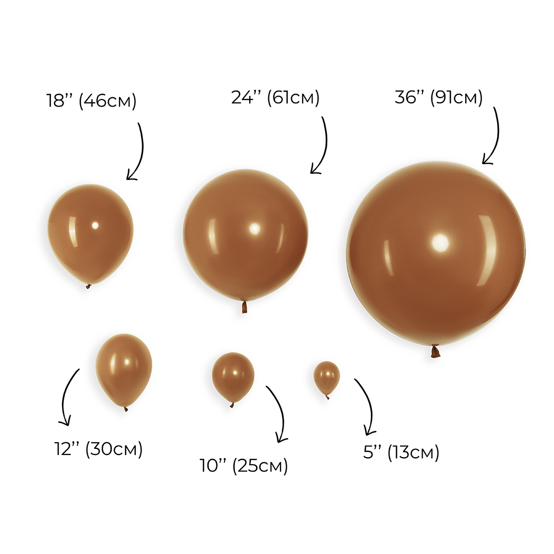 Шар (18''/46 см), Латте, пастель ретро, 10 шт.