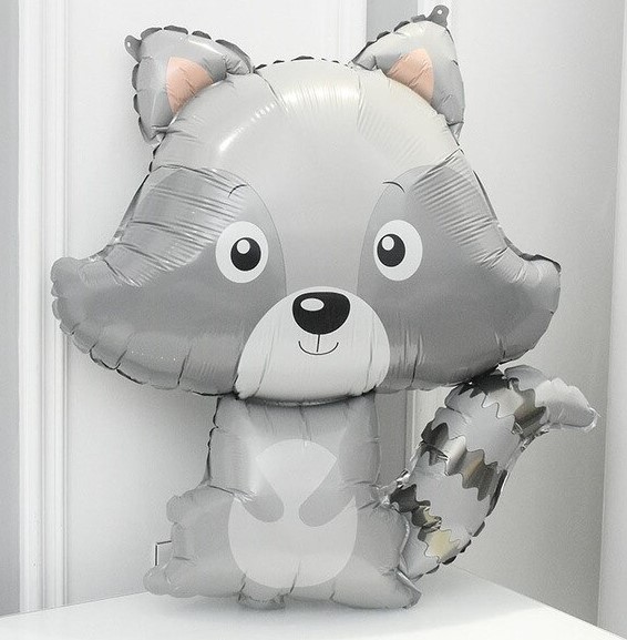 Шар (33''/84 см) Фигура, Енот, 1 шт.