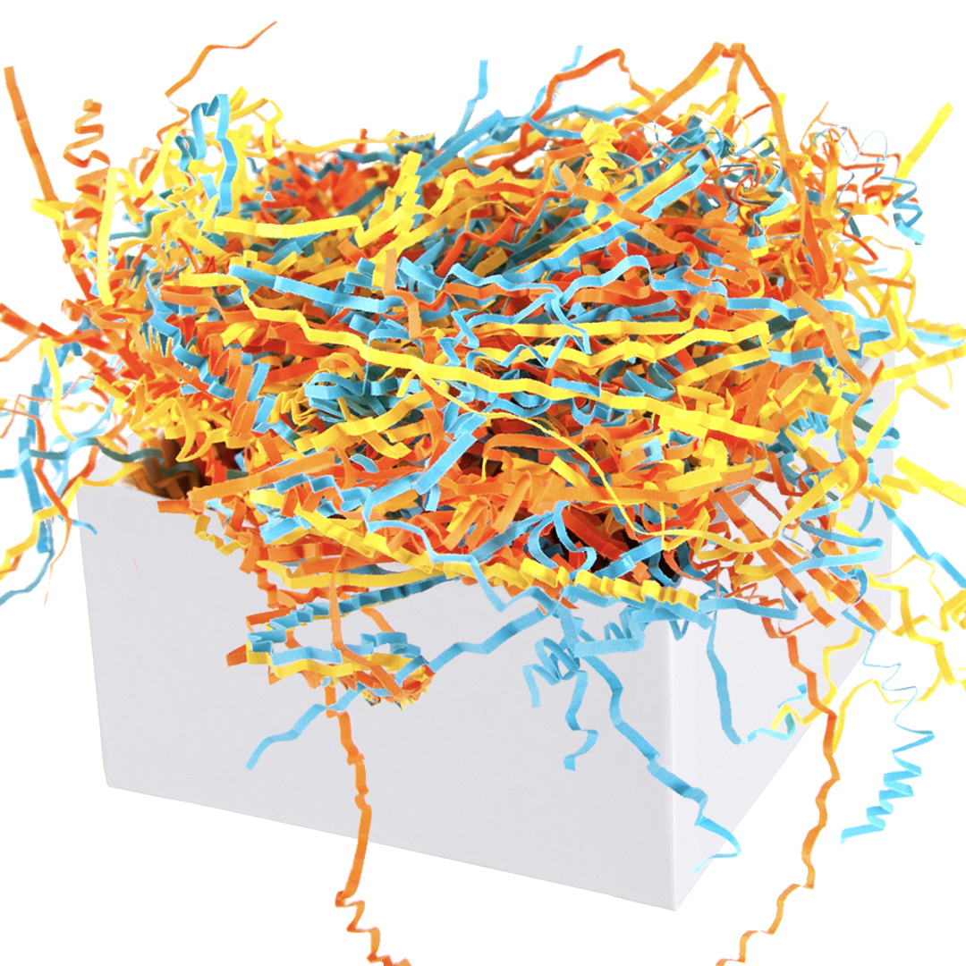 Наполнитель для коробок, бумага, Красочный микс, 50 г.