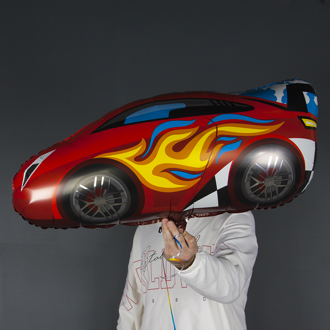 Шар (36''/91 см) Фигура, Машинка, 1 шт. в уп.