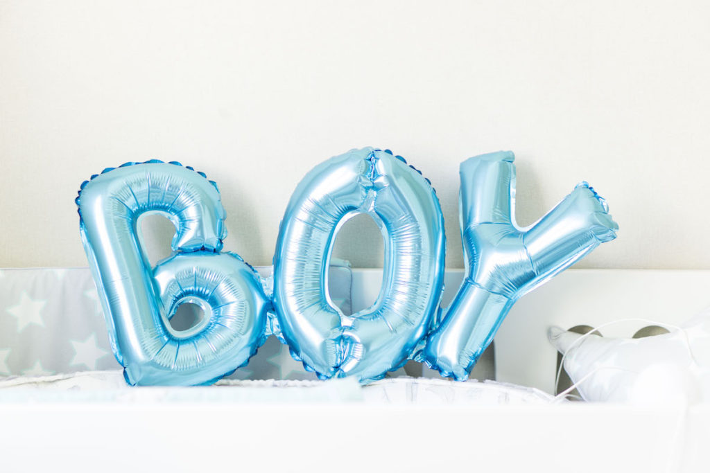 Шар (28''/71 см) Фигура, Надпись "Boy", Голубой, 1 шт.