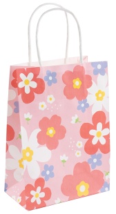 Пакет подарочный, Крафт 120гр, Цветочное настроение, Дизайн №1, 21*15*8 см, 1 шт.
