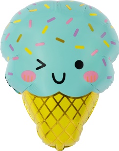 Шар (23''/58 см) Фигура, Мятное мороженое, 1 шт.