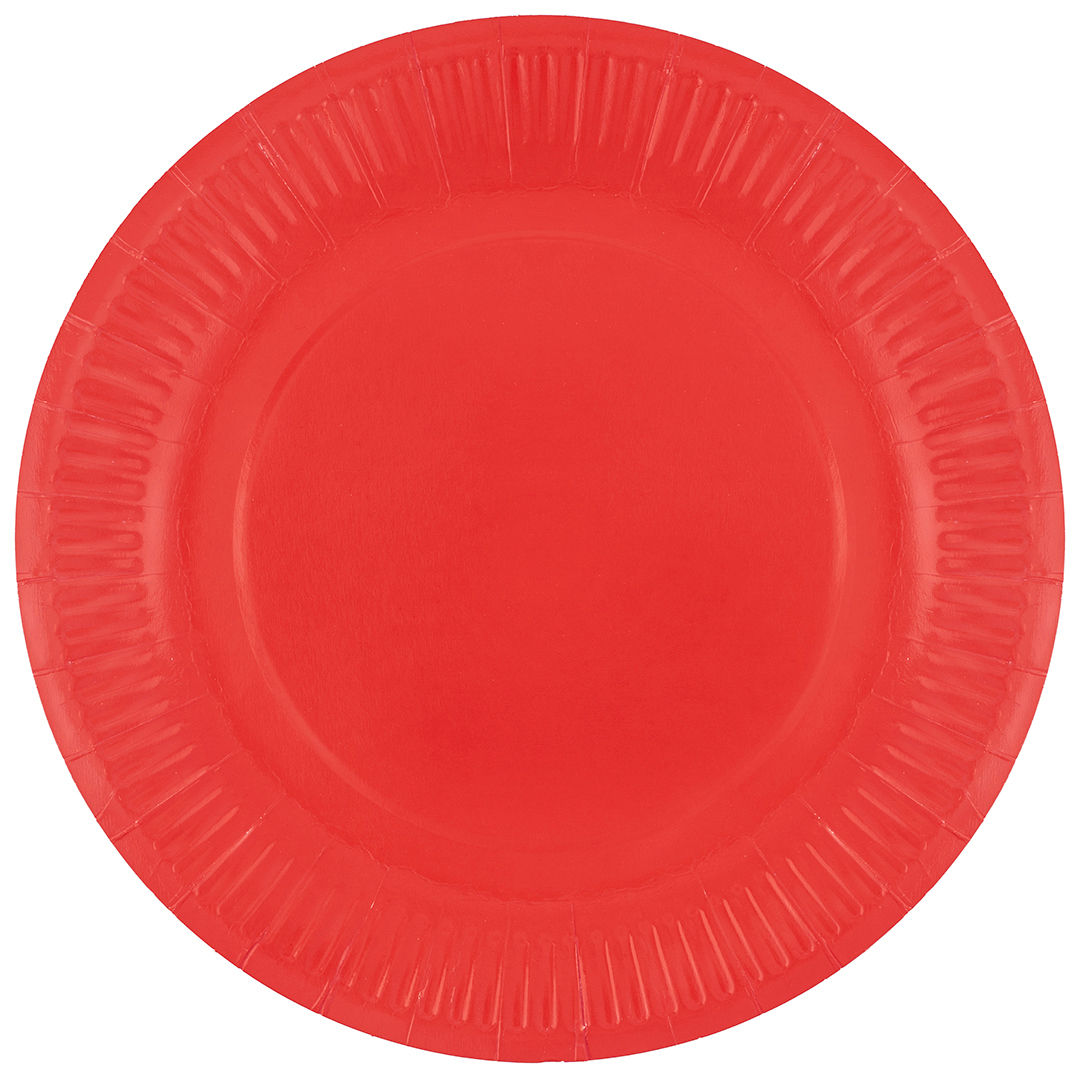 Тарелки (9''/23 см) Мастхэв, Красный, 6 шт.