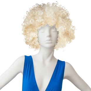 Парик карнавальный, 120 гр, Кудряшки, Натуральный блонд, 1 шт. в упак. 