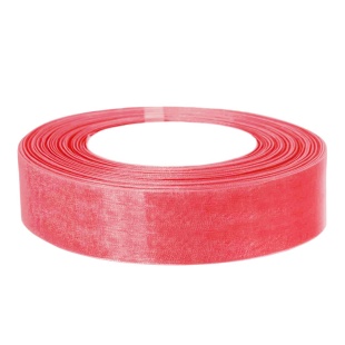 Лента органза (2,5 см*22,85 м) Коралл, 1 шт.