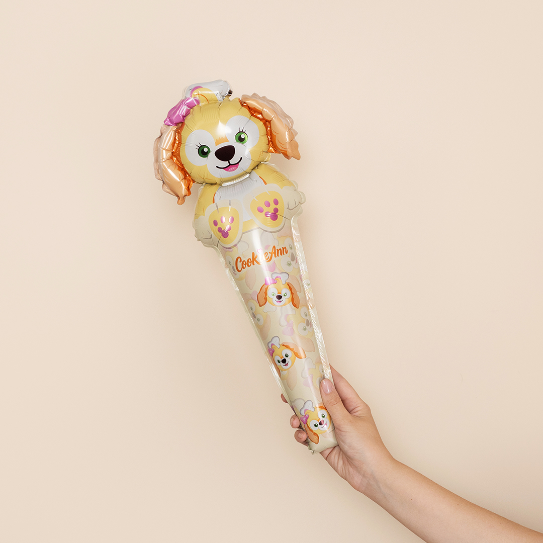 Шар ручной, с клапаном (24''/61 см) Фигура, Собачка с бантиком, 1 шт.