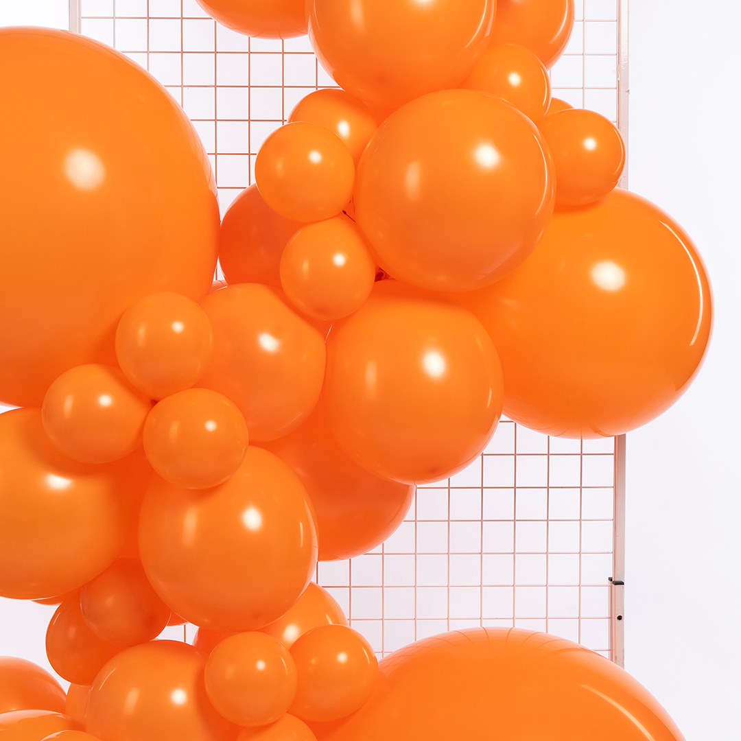 Шар (18''/46 см), Оранжевый, пастель, 10 шт.