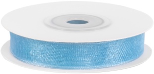 Лента органза (1,2 см*22,85 м) Голубой, 1 шт.