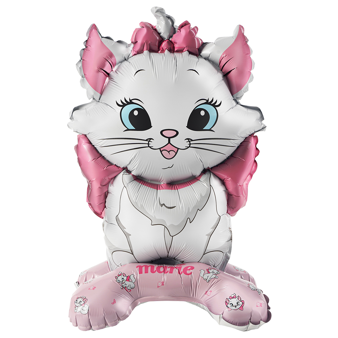 Шар 3D (24''/61 см) Фигура на подставке, Кошечка Мари, 1 шт. в уп.