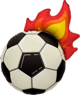 Шар (27''/69 см) Фигура, Футбол, Пылающий Гол, 1 шт.