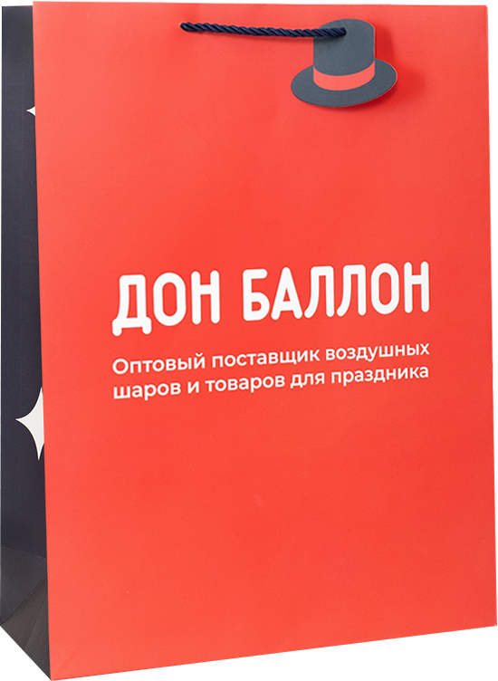 Пакет подарочный, 210гр, Дон Баллон, 41*31*12 см, 1 шт.