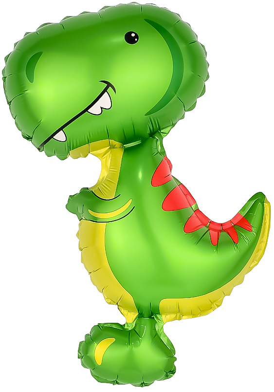 Шар с клапаном (17''/43 см) Мини-фигура, Динозавр Тираннозавр, 1 шт.
