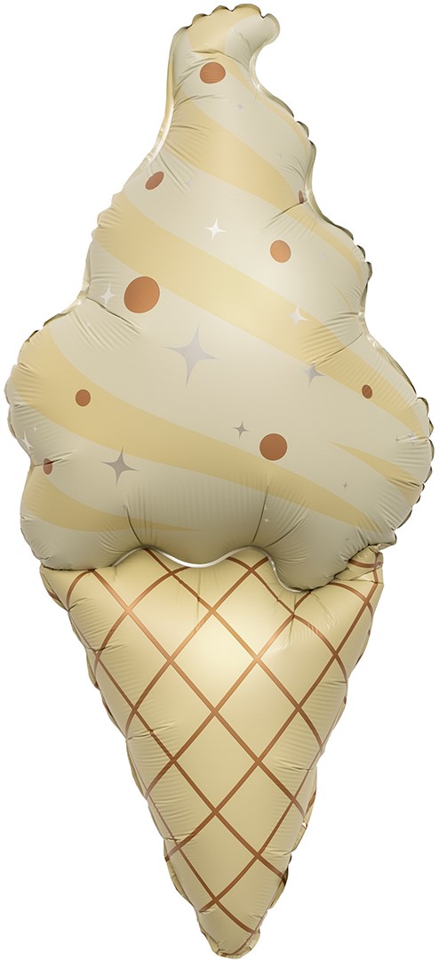 Шар (37''/94 см) Фигура, Мороженое, Сатин, 1 шт.