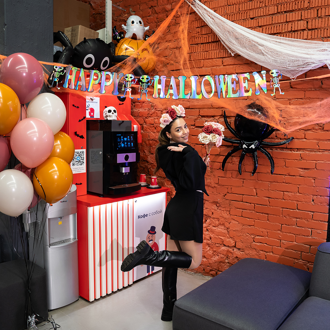 Декоративное украшение, Паутина и 2 паука, 20 гр, Оранжевый/Черный, 1 шт.