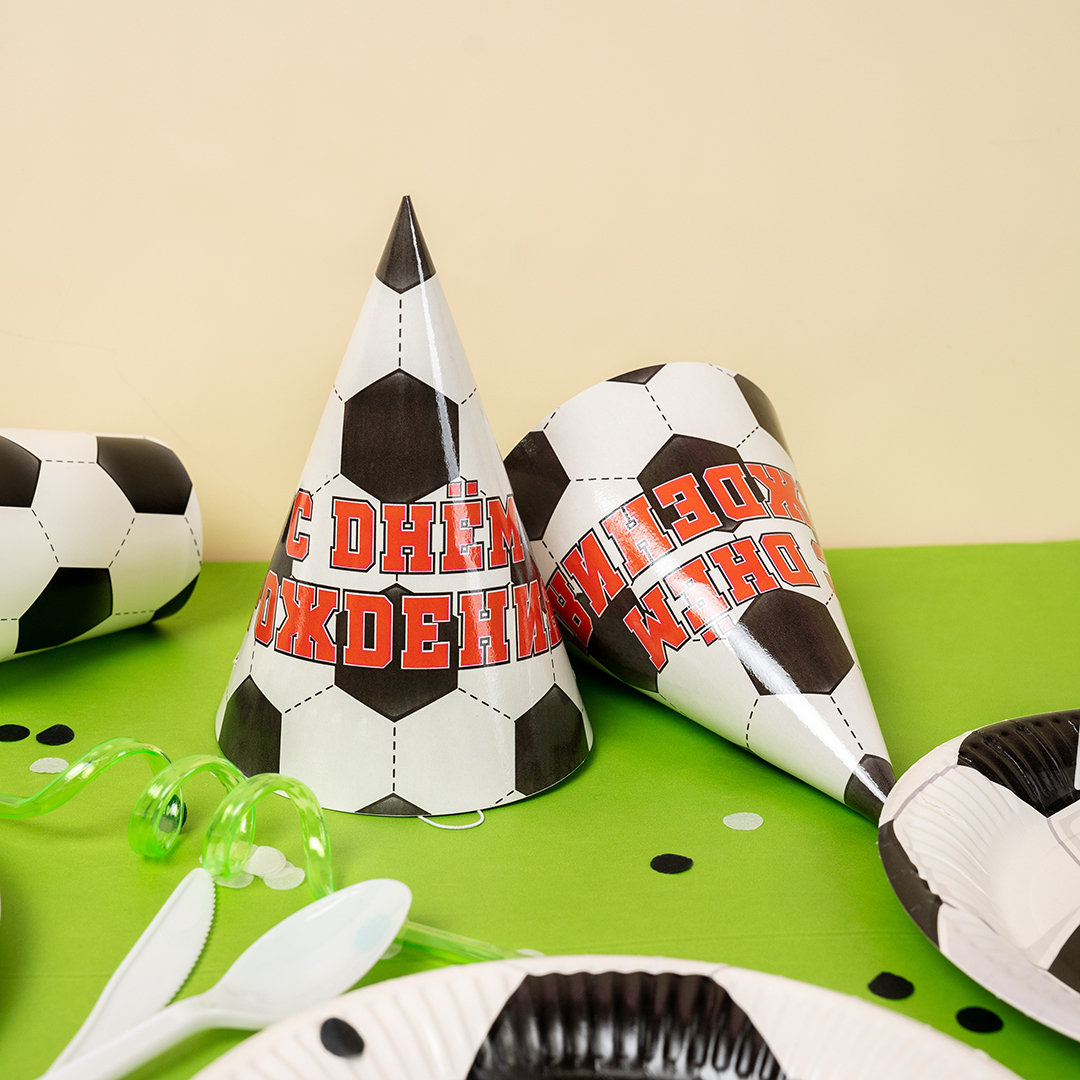 Колпаки, Футбол, 6 шт. в упак. 