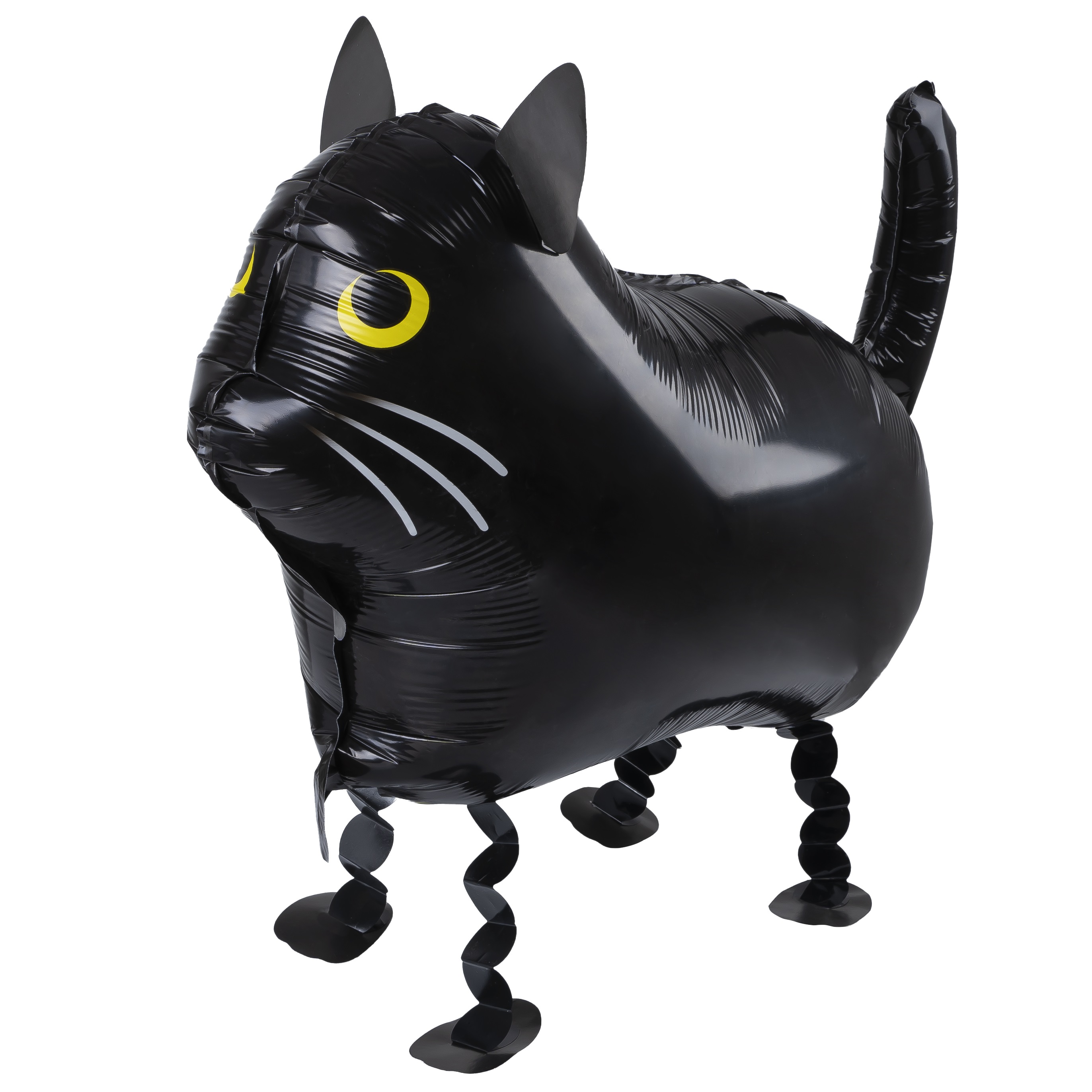 Шар 3D (24''/61 см) Ходячая Фигура, Кот, Черный, 1 шт.