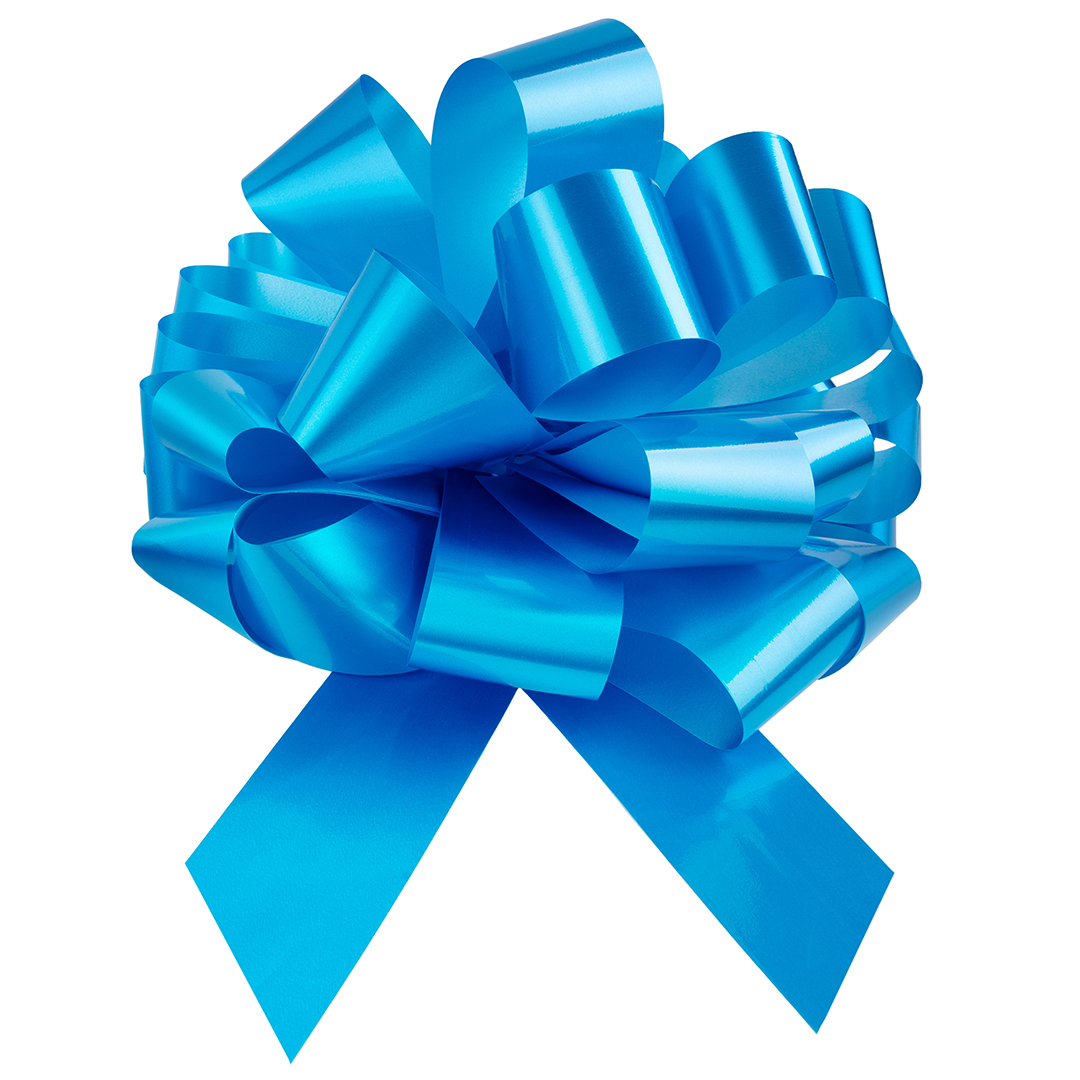 Бант Шар, Голубой, Лаковый, 36 см, 1 шт. в упак.  Бант Шар, Голубой, Лаковый, 36 см, 1 шт. в упак.