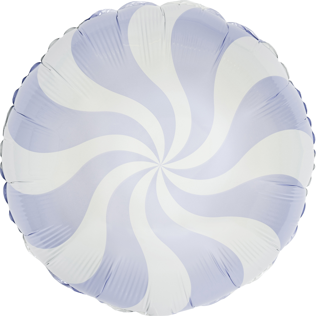 Шар (18''/46 см) Круг, Леденец, Сиреневый, Макарунс, 1 шт.