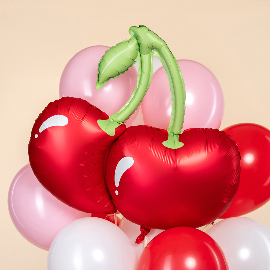 Шар (33''/84 см) Фигура, Вишня, Красный, Сатин, 1 шт.
