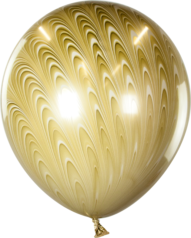 Шар (18''/46 см), Русские агаты, Золото, 1 шт.