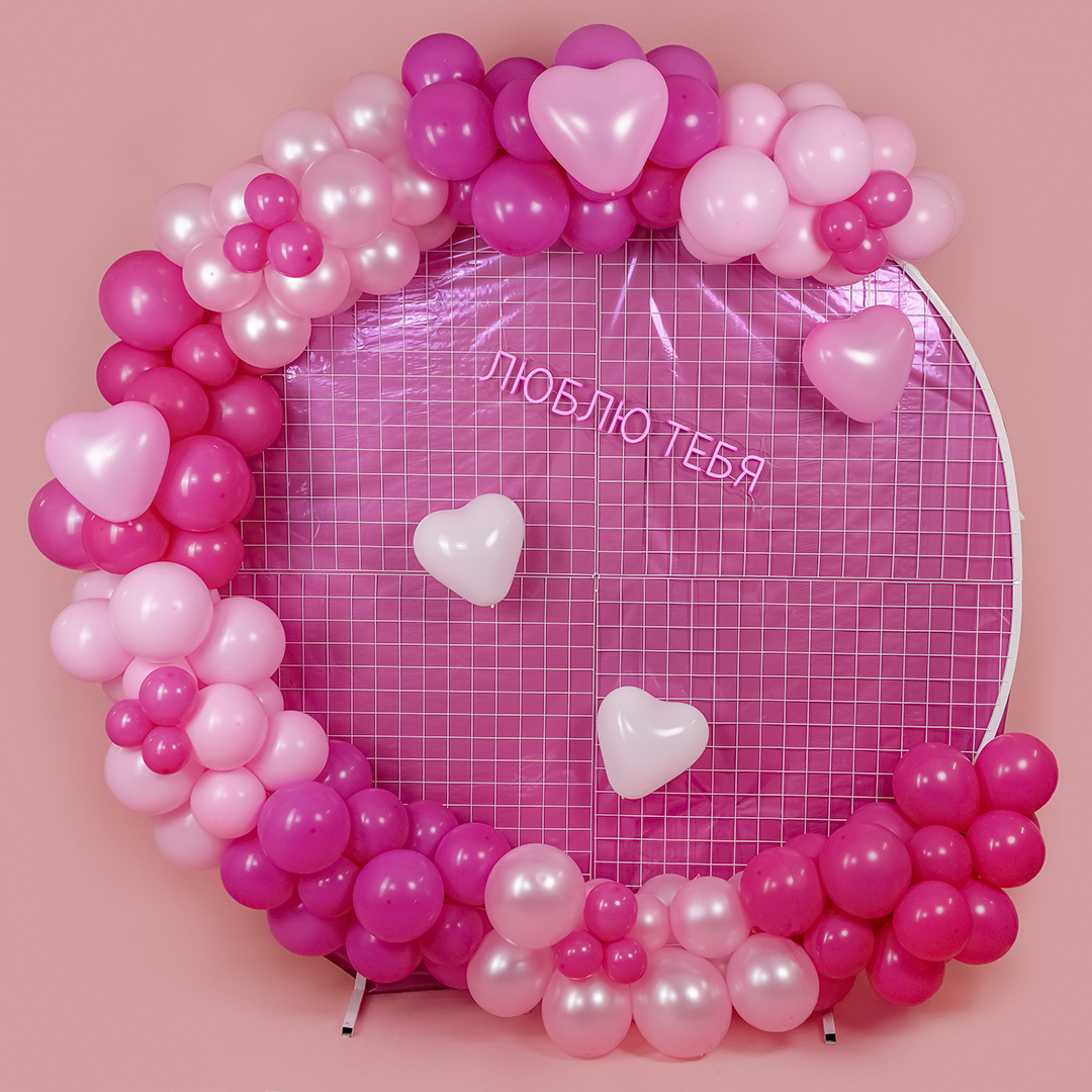 Сердце (10''/25 см) Розовый, пастель, 100 шт.