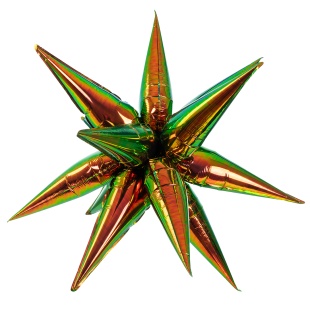 Шар 3D (26''/66 см) Звезда, Составная, Фантом, Хамелеон, 1 шт. в уп.
