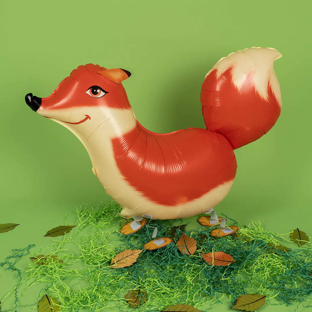 Шар 3D (33''/84 см) Ходячая Фигура, Лиса, 1 шт.