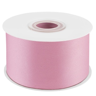 Лента атласная (3,8 см*22,85 м) Розовый, 1 шт.
