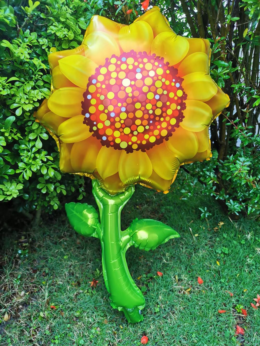 Шар (33''/84 см) Цветок, Подсолнух, Желтый, 1 шт.