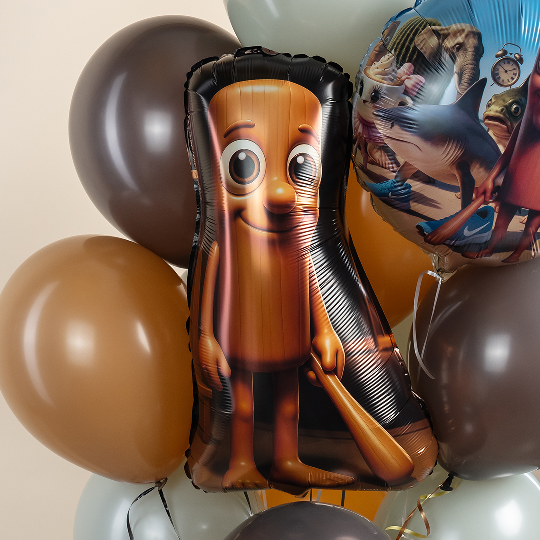 Шар (28''/71 см) Фигура, Бейсбольная бита, 1 шт.